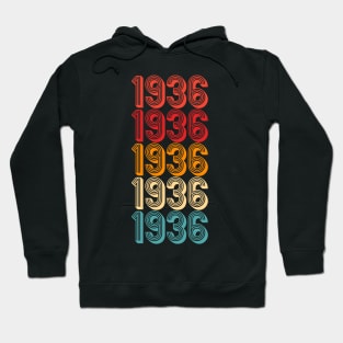 1936 vintage rainbow retro Hoodie